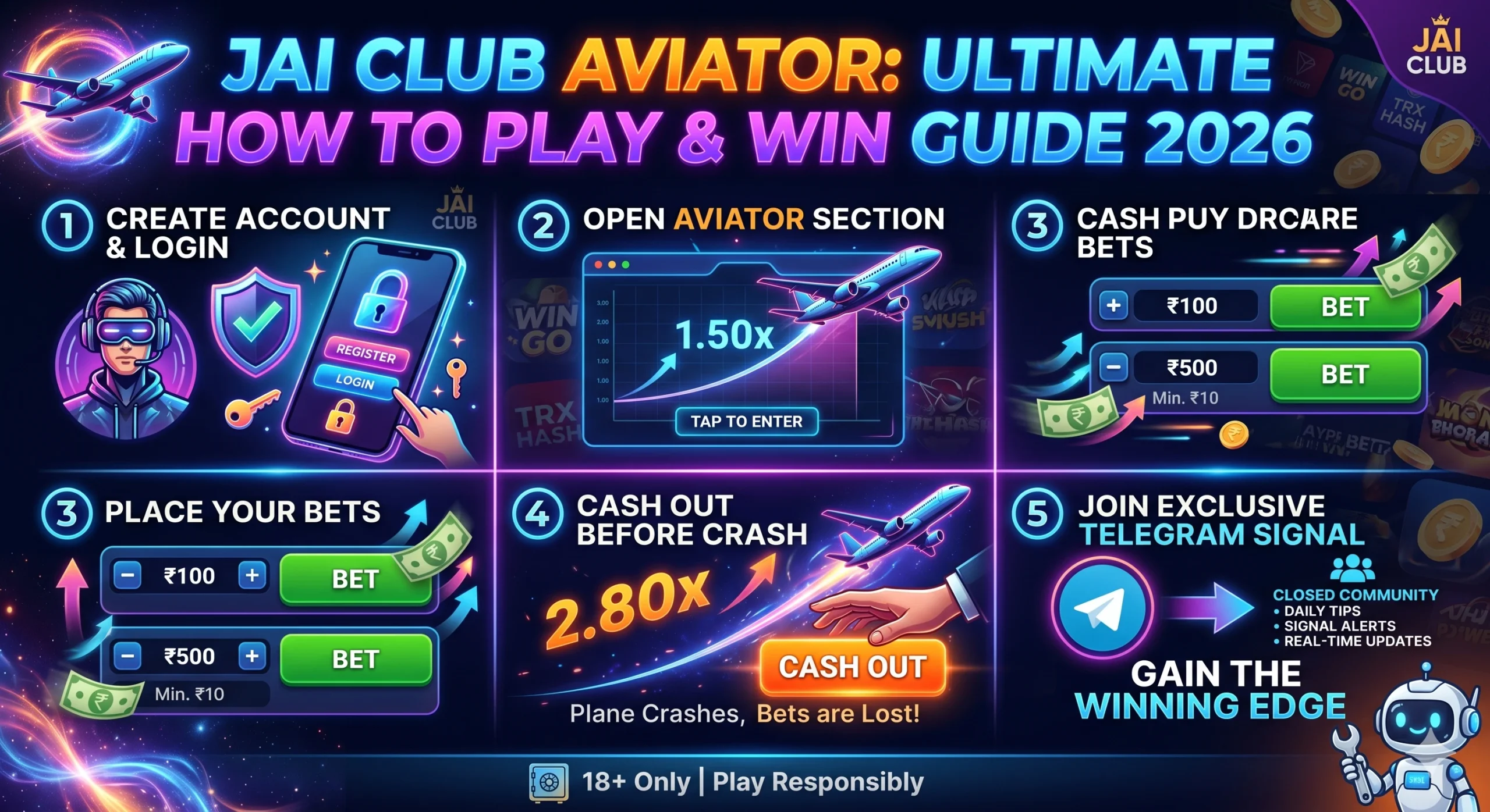 Jai Club Aviator Crash Game Strategy